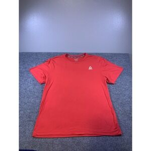 REEBOK Mens T-Shirt Top XL Red Cotton
